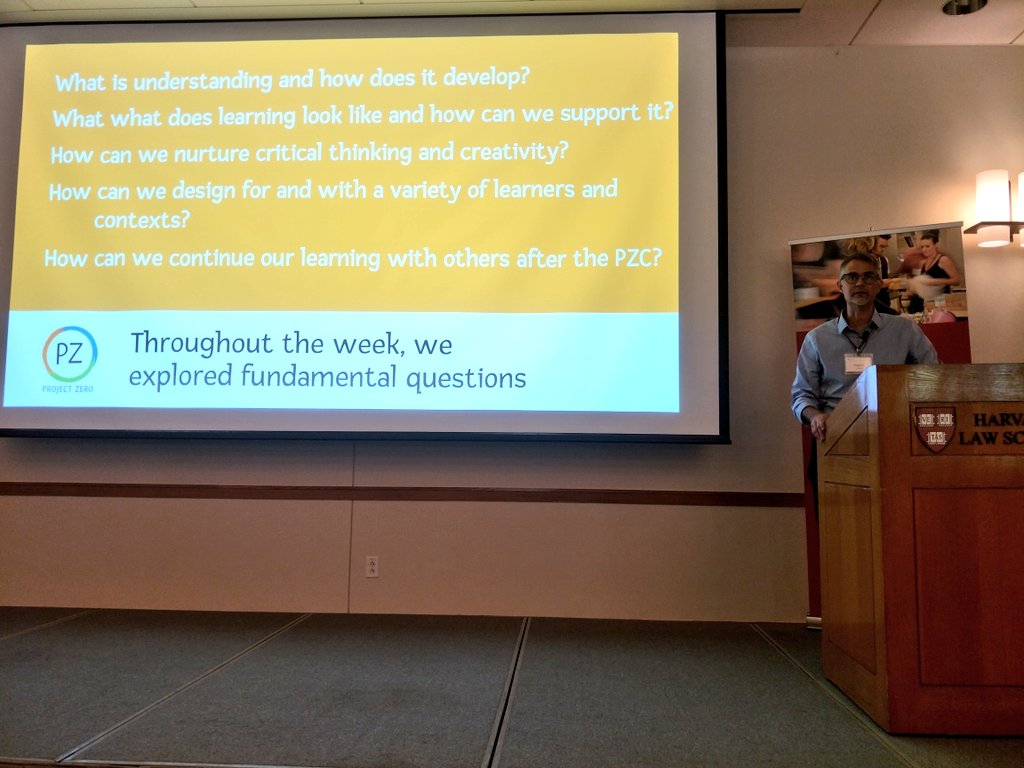 LearningLyceum's tweet image. The week of sessions may be over, but the throughlines continue on. As Shakespeare said, what&apos;s past is prologue. #PZC2019