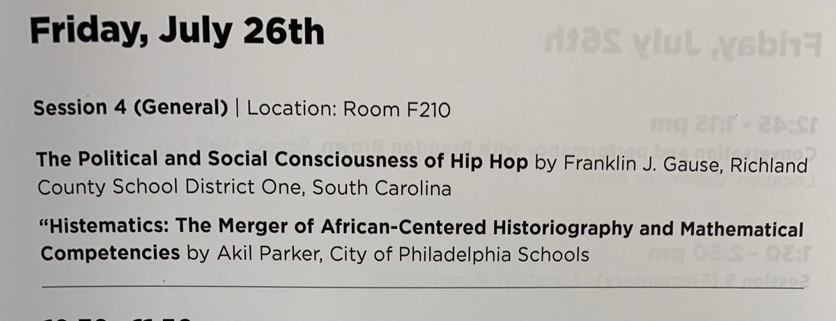 WatkinsEducate's tweet photo. @Akil_Lateef presenting on #Histematics at the #TeachingBlackHistoryConference blending history and mathematics. @MizzouEducation @DrLaGarrettKing @hiphopeducation #teachingblackhistory https://t.co/m95F8W8wxH