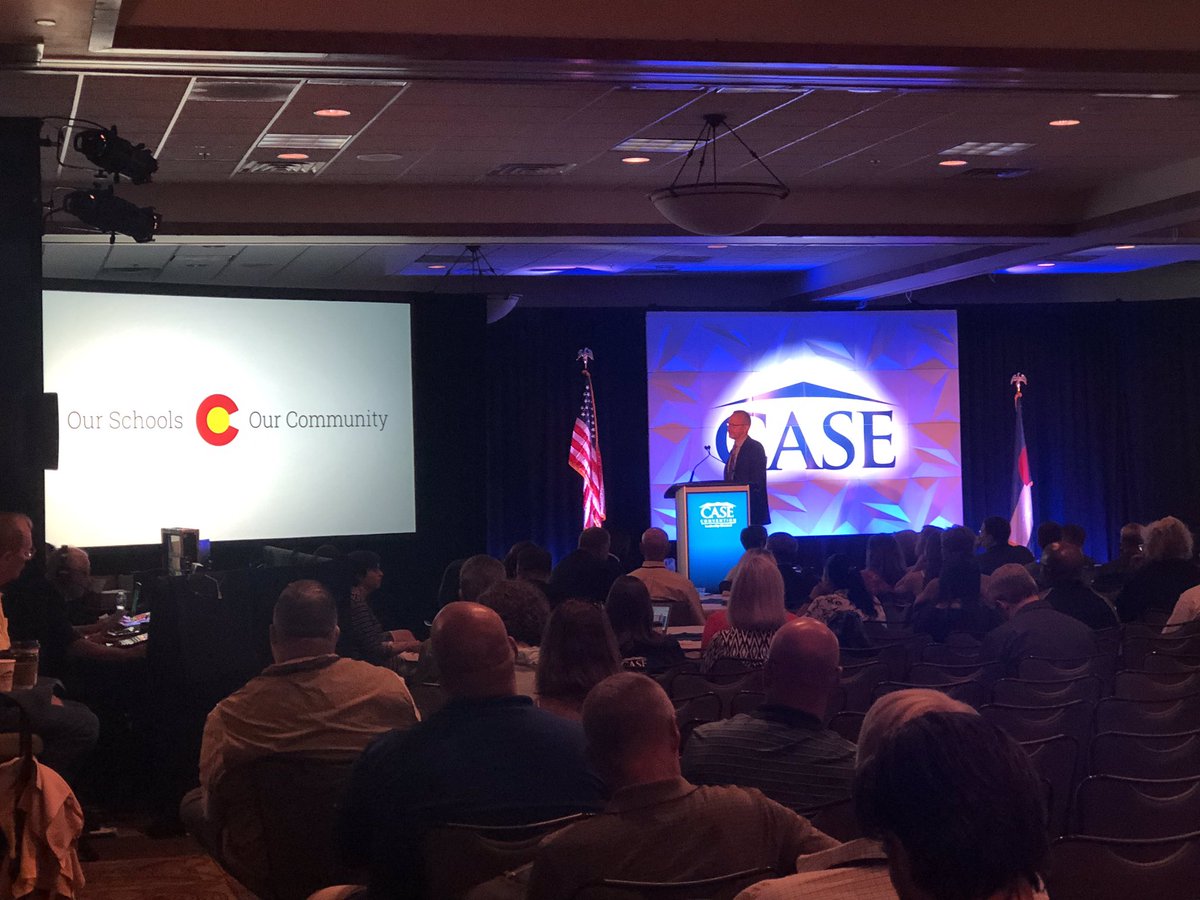 COSchoolsProud's tweet photo. Thanks for the the great shout out from CASE at their 50th Annual Convention. @CASE_Leaders @COSchoolsProud https://t.co/PxsywA7M9O