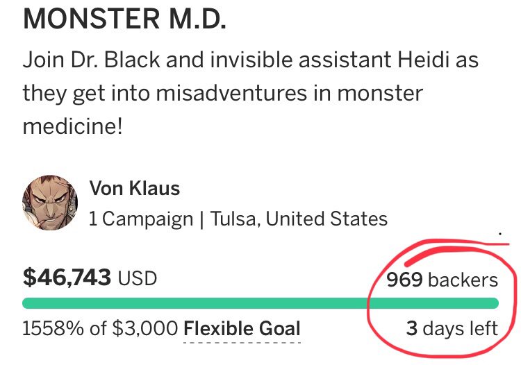 Can we make 1,000 backers happen? Let’s shake up the indie comics scene and find out! 

indiegogo.com/projects/monst…

#Comics #Horror #IndieComics #Comicsgate #ComicBooks #Books #Indiegogo #Indie #ComicArt