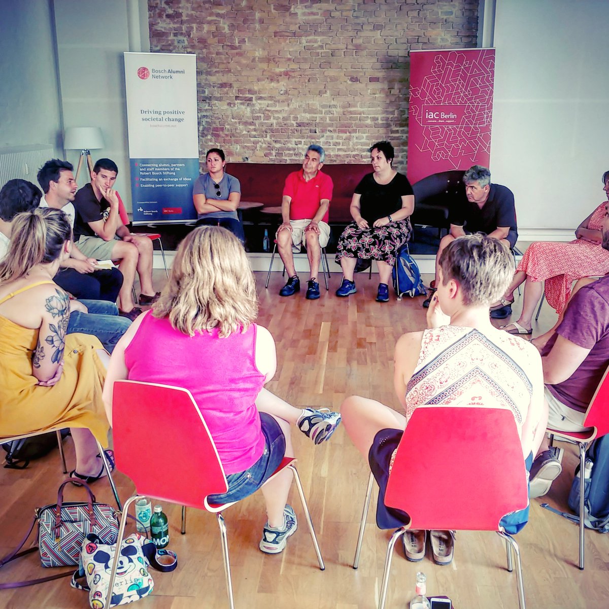 TOPTeachGermany's tweet photo. As the #TOPsummer of 2019 comes to an end, we're happy to invite 100+ new #TOPalumi to the Bosch Alumni Network. Many thanks to the @BoschStiftung and the @iac_berlin our TOP 8 wrap-up discussion. #WunderbarTogether https://t.co/aPXAPCd2qw