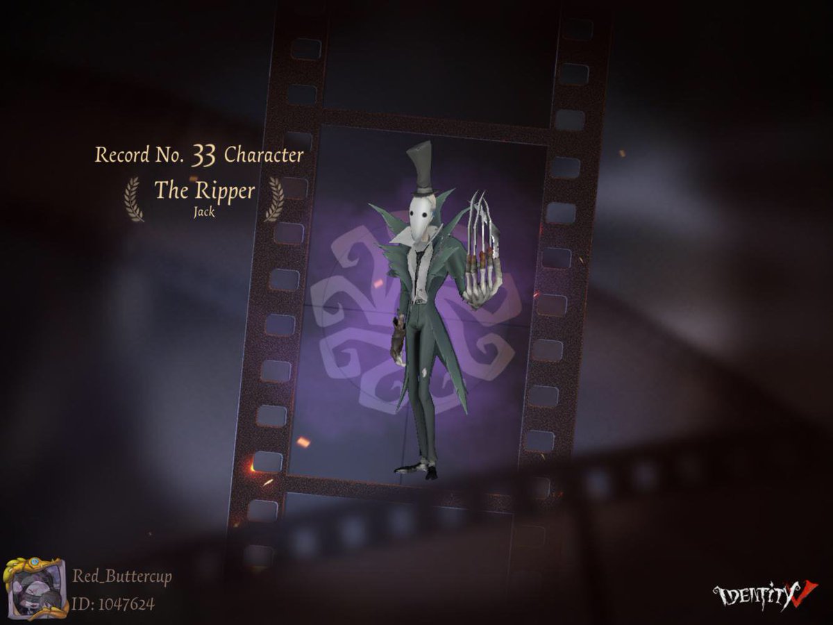 buttercup_reed's tweet photo. I finally brought the ripper.

#JackTheRipper #TheRipper #IdentityV #idv #id5 #Characters #UnlockingCharacters https://t.co/induOtcNtK