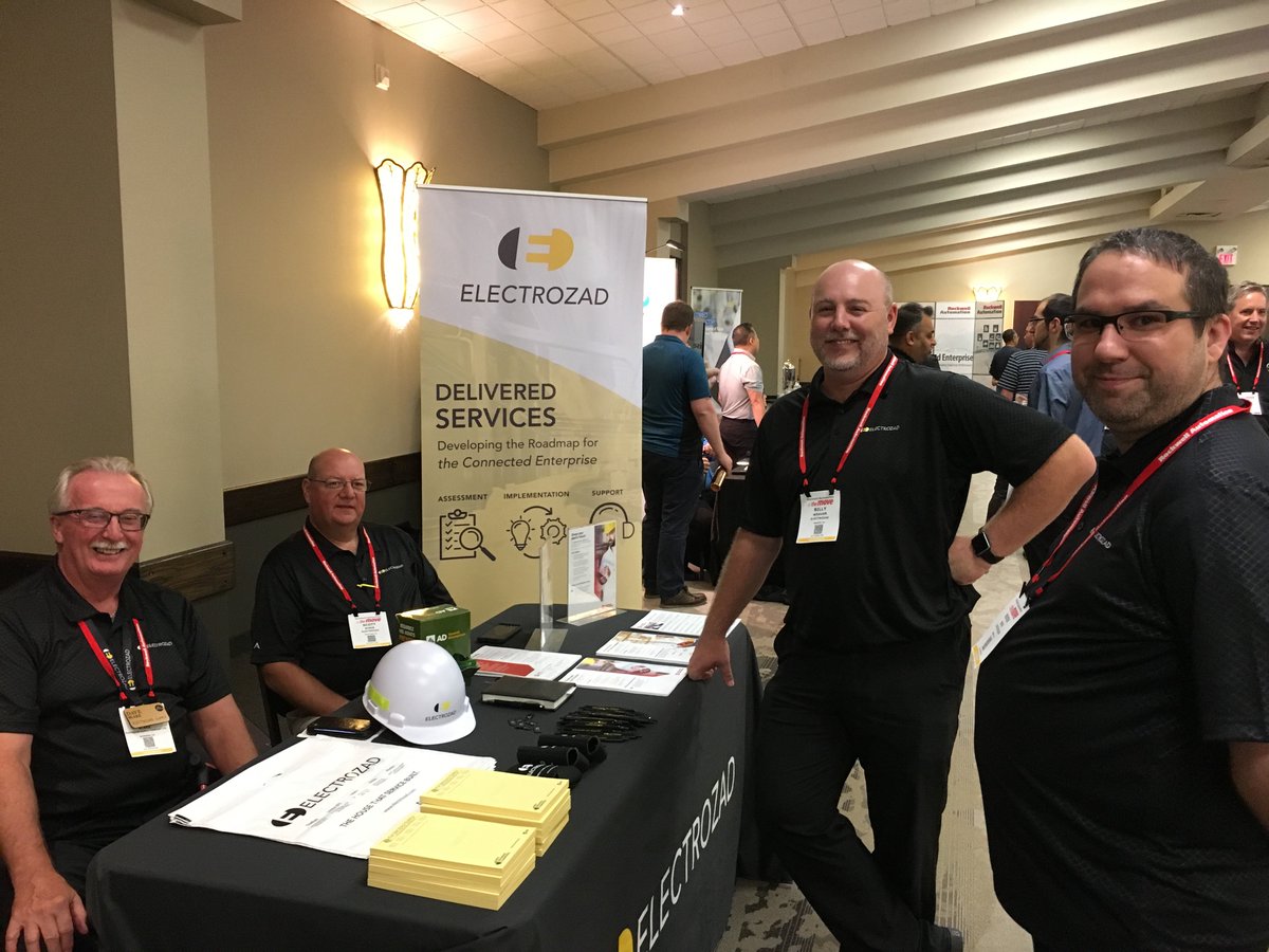 Electrozad's tweet photo. Our team had a blast this past Wednesday at the 
@ROKAutomation #RAOTM in Kitchener, showcasing to our customers how smart, safe and sustainable solutions can turn their marketplace challenges into advantages. https://t.co/OQ099Qe0FA