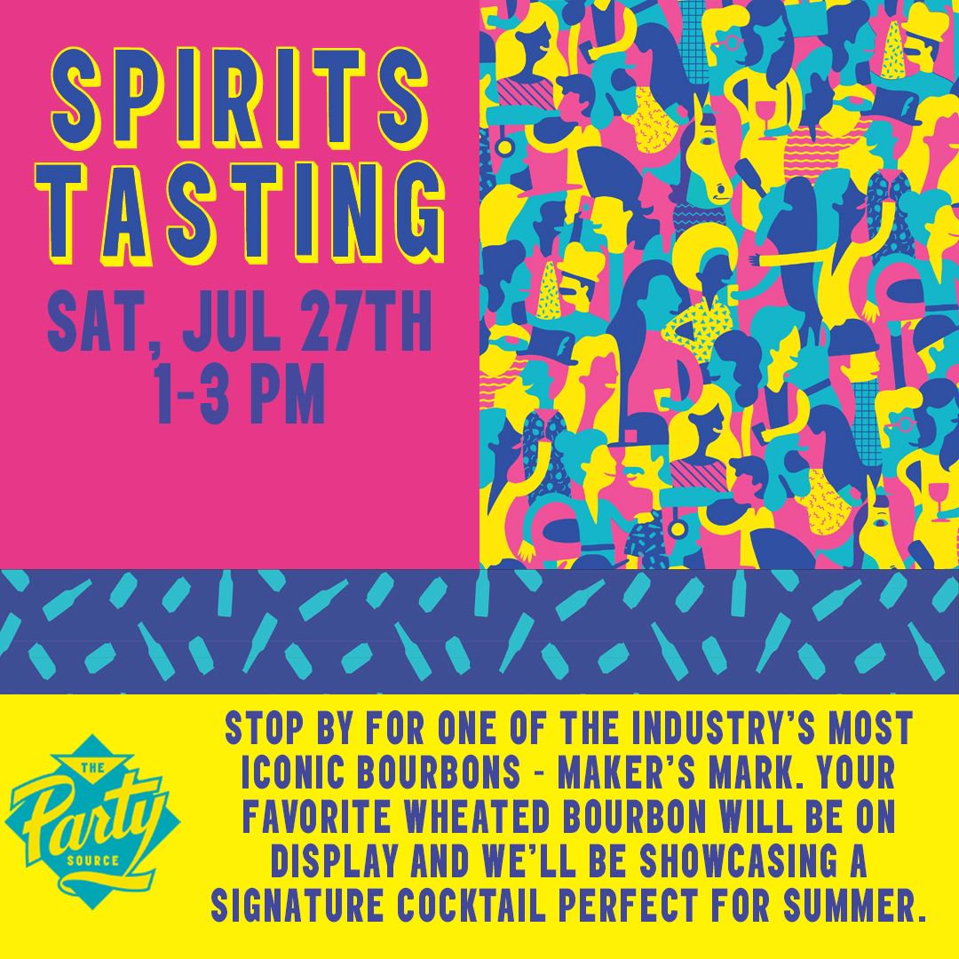 Tomorrow, Saturday, July 27th, from 1-3 pm, we're featuring two of our favorites: <a href="/MakersMark/">Maker's Mark</a>, your favorite wheated Bourbon, and <a href="/BrokenShedVodka/">Broken Shed Vodka</a>, New Zealand's most acclaimed Vodka. Sample something new or try your old favorite. See you here!