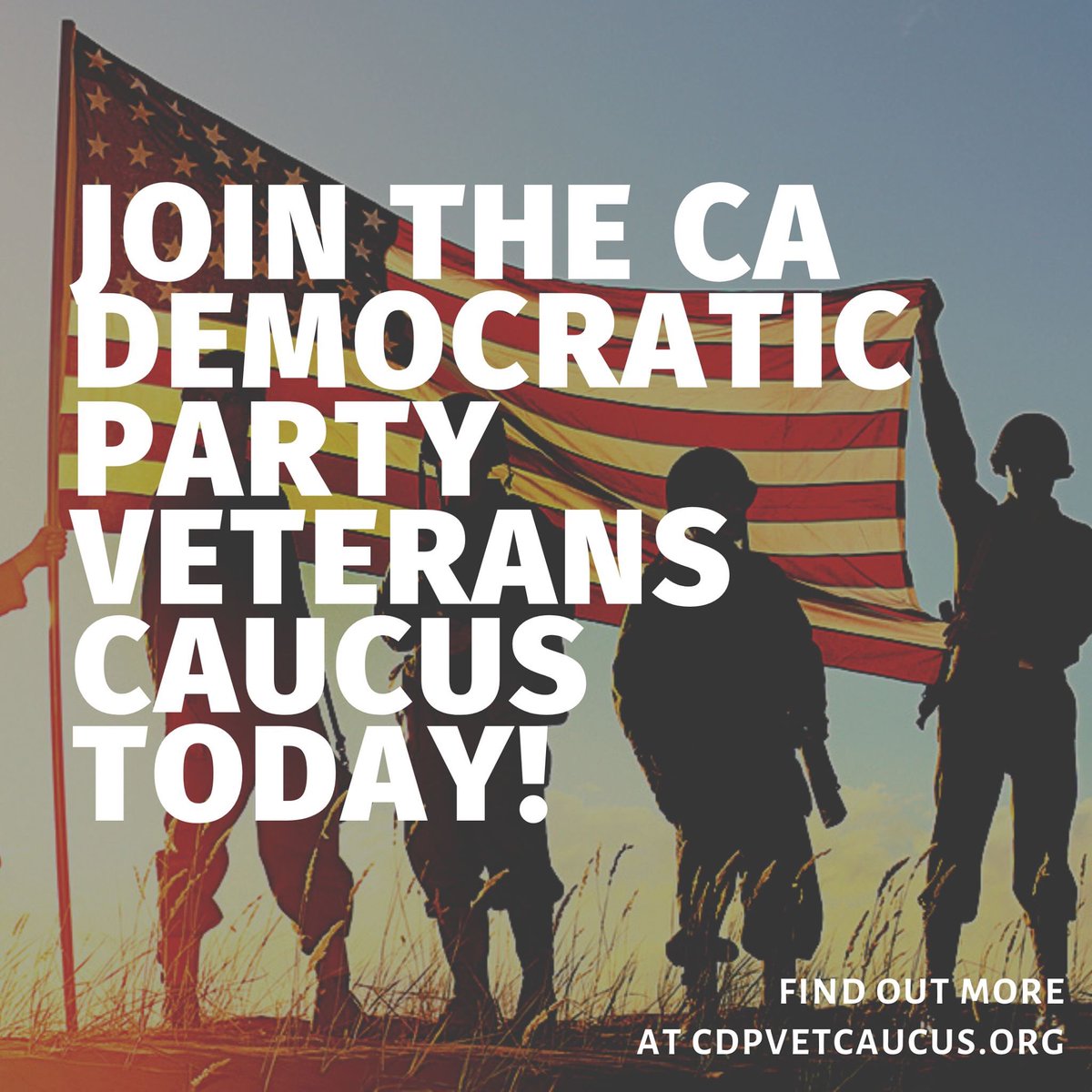 CDPVeterans's tweet photo. Are you a member of the CDP VETERANS CAUCUS? If you are a Veteran or want to support our Veterans, please visit our website and join the fight!
https://t.co/pmuqJtzTWo https://t.co/th6hHf8DaZ