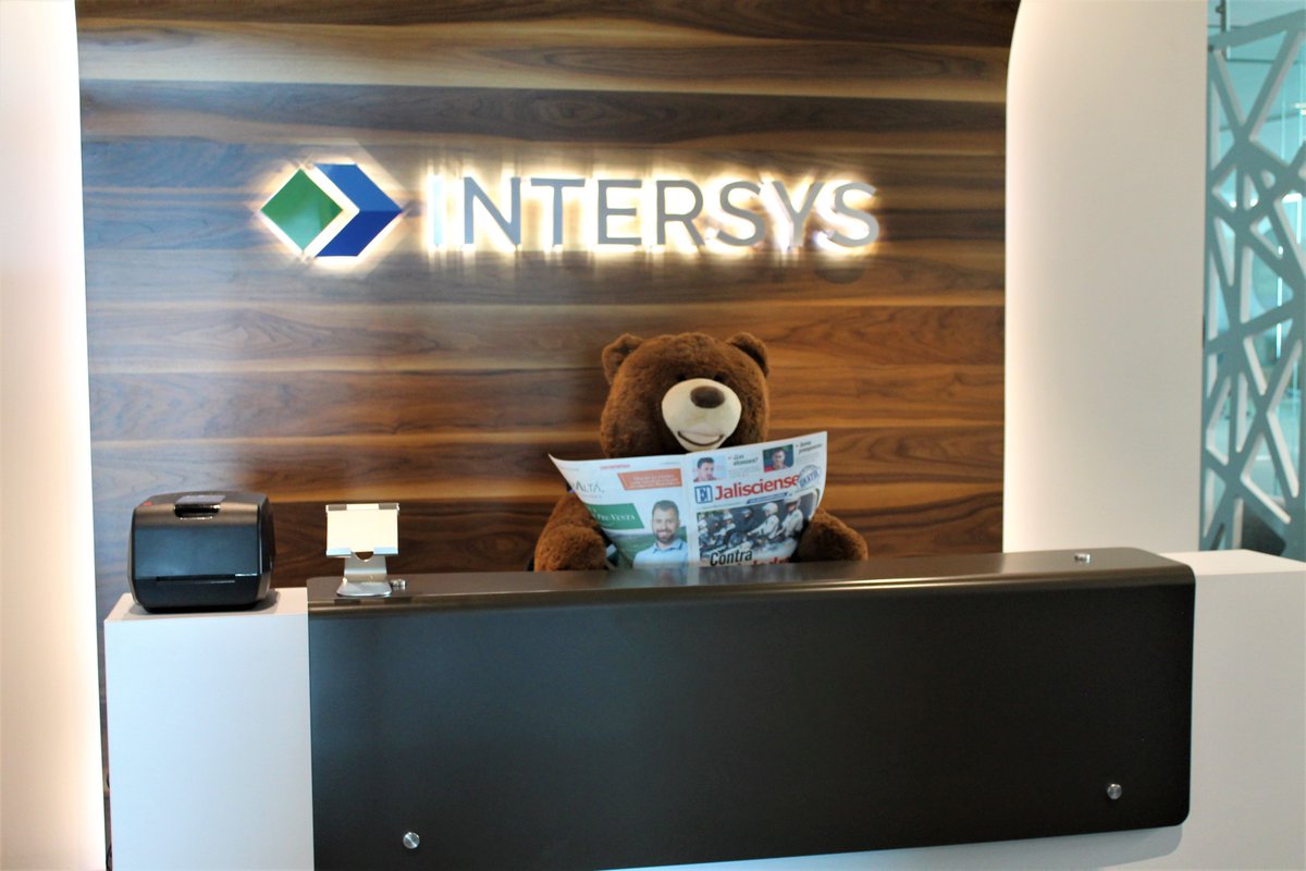 IntersysM's tweet photo. Receptionist bear says: I love that Friday feeling! 😃
#HappyFriday #intersysfamily #Beerfriday https://t.co/W5pGD97A0p