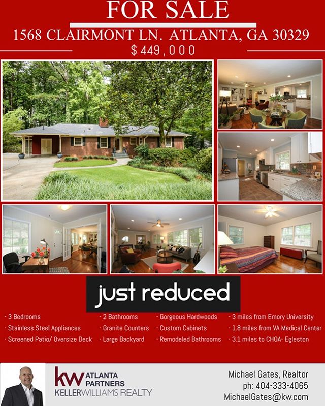 SoldByGates's tweet image. ⭐️Price Reduction ⭐️
1568 Clairmont Ln.
Fmls # 6550678
3bd
2ba
1,654 sqft
Sagamore Hills Subdivision in Decatur
404-333-4065
MichaelGates@kw.com
Super easy to show, let me know what questions I can answer!

#atlantarealestate #decaturrealestate #homesforsale #realestatelisting #f
