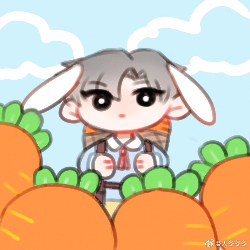 tddd1415's tweet photo. 采萝北的小明儿，背着一个大箩筐。搞一下🐰塑。 https://t.co/ZQ4bsD0NDQ