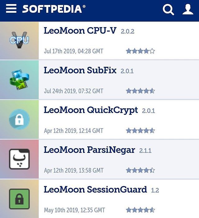 leomoon84's tweet image. With everything tracking you nowadays, clean applications are very rare.

Sofpedia has posted almost all of LeoMoon Studios&apos; applications as &quot;100% Clean&quot; in their website. Look at those stars!
softpedia.com/dyn-search.php…

#clean #nospyware #noadware #notracking #development #dev #a…
