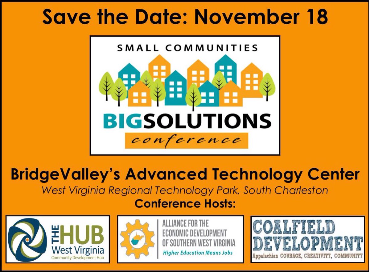 HigherEdWV's tweet image. Save the Date: November 18. We hope you will join us! #BIGSolutions #HigherEdMeansJobs