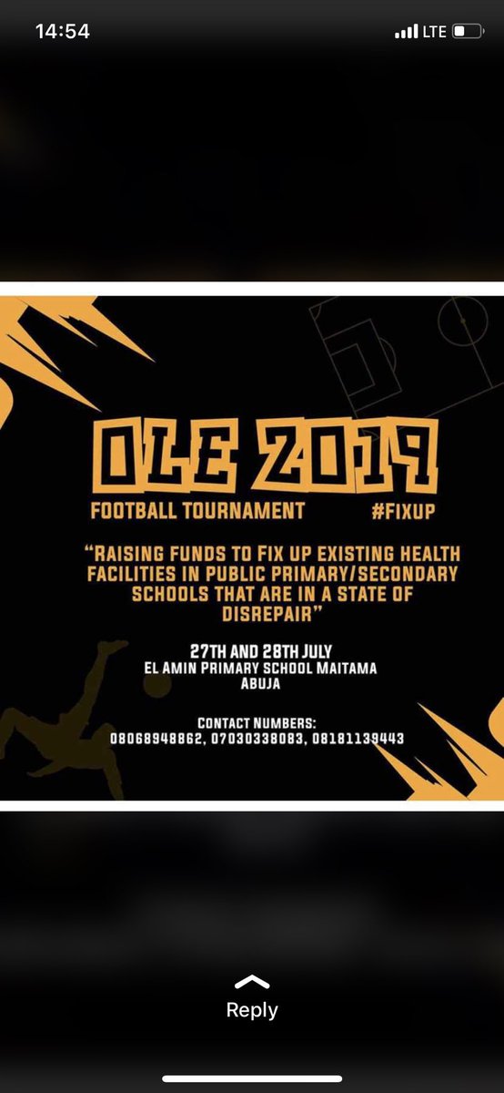 f_dikko's tweet photo. My sister will be at the Ole tournament tomorrow. Please come by her stand for yummy snacks and drinks #Ole2019 https://t.co/7o5tJArj9y