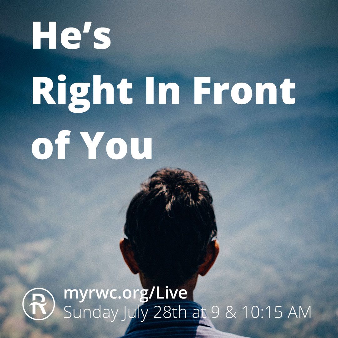 MyRidgewood's tweet photo. Worship with us this Sunday at 9 & 10:15 AM, as we open our eyes and see that "He's Right In Front of You."
#LearningJesus
#RidgewoodWorship https://t.co/Ws31uOvB3v