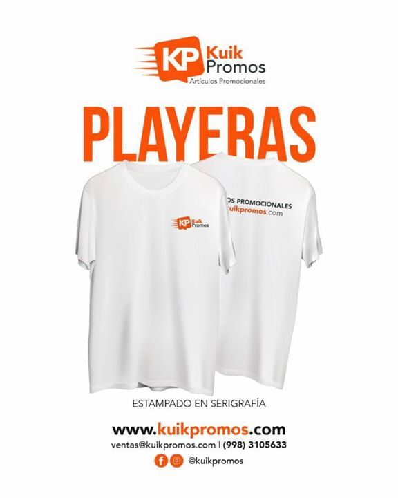 Merkadoteknia.com Twitter: "Playeras 👕 con Serigrafía con KuikPromos Informes: 📧 ventas@kuikpromos.com Tel ☎️ (998) / Twitter