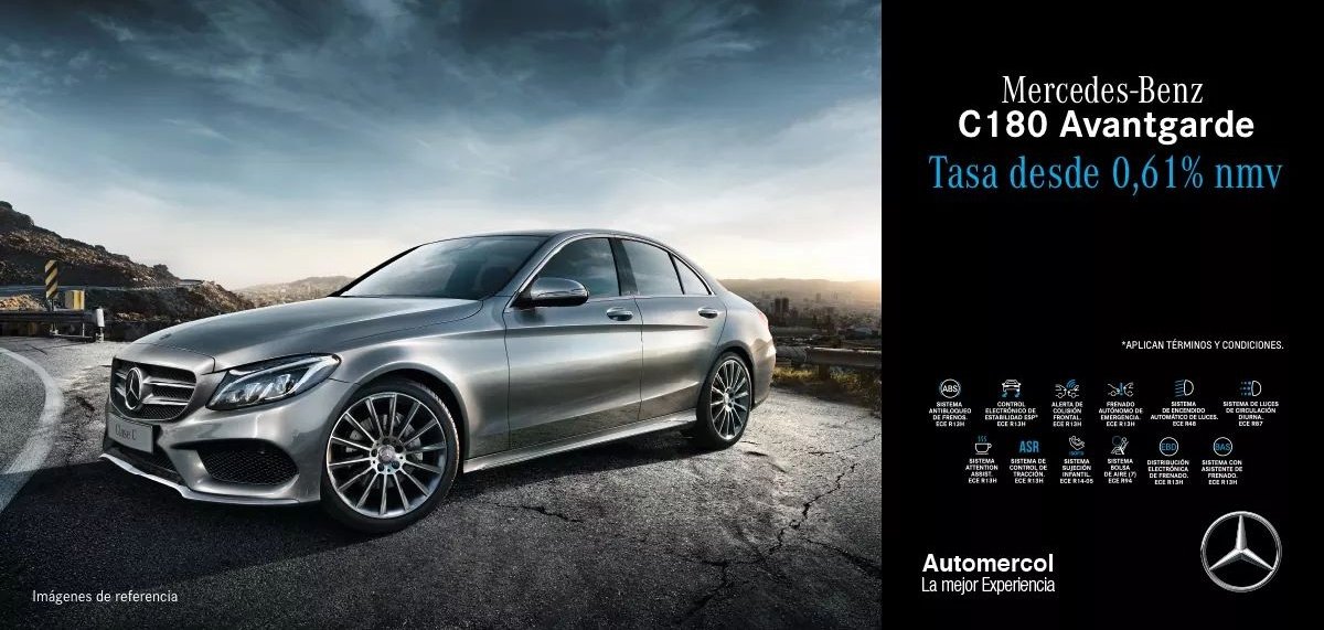 AutomercolSAS's tweet photo. ¡En #Automercol tu Mercedes-Benz C180 Avantgarde lo tiene todo, incluso la mejor tasa! Visítanos en nuestros vitrinas y adquiere un vehículo con mayor tecnología y doble pantalla interior. ¡Te esperamos! https://t.co/RgsOzOIR1x

Aplican términos y condiciones. https://t.co/7kN9SZfsym