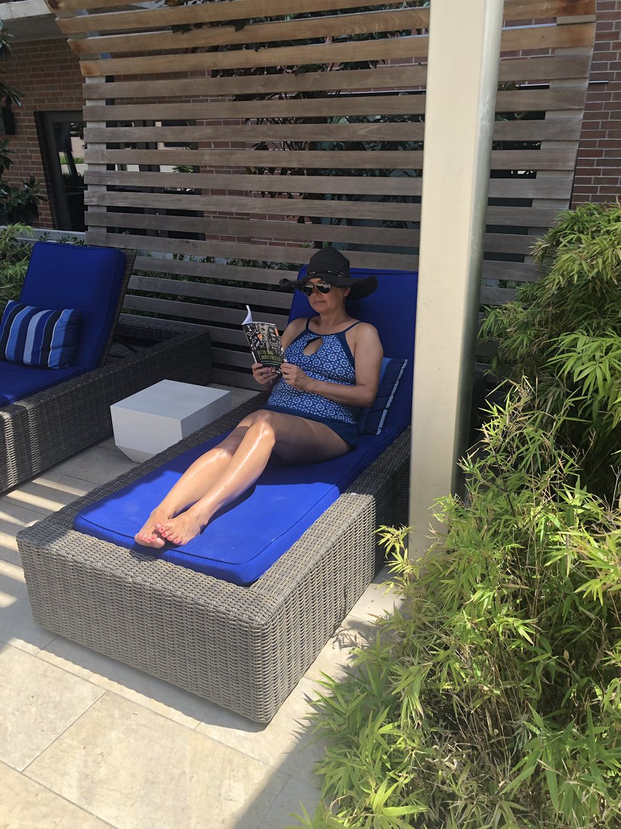 sbvalenta's tweet photo. Doing some summer reading by the pool! 💦☀️@sjstaley77 #betterthancarrotsorsticks https://t.co/fpDSVNu1C0
