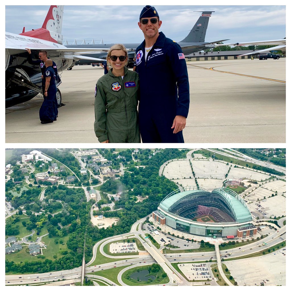 Sophia Minnaert (@sophiaminnaert) on Twitter photo Incredible morning in the sky with Major Jason Markzon <a href="/AFThunderbirds/">Thunderbirds</a>08. Catch my flight with @AFThunderbirds on <a href="/fswisconsin/">Bally Sports Wisconsin</a> tonight as Thunderbirds take over for <a href="/MKEAirandWater/">WaterStone Bank Air & Water Show</a>. Crew will host Cubs this weekend ⬇️. Incredible morning in the sky with Major Jason Markzon <a href="/AFThunderbirds/">Thunderbirds</a>08. Catch my flight with @AFThunderbirds on <a href="/fswisconsin/">Bally Sports Wisconsin</a> tonight as Thunderbirds take over for <a href="/MKEAirandWater/">WaterStone Bank Air & Water Show</a>. Crew will host Cubs this weekend ⬇️.