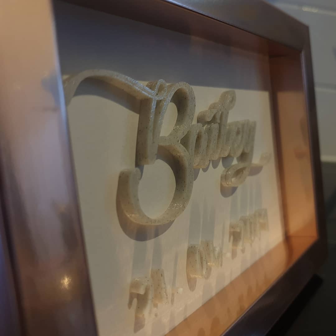 AdditiveLDN's tweet image. Baby names &amp;amp; dates! DM for info #3dprint #3dprinted #frame #gift #homedeco