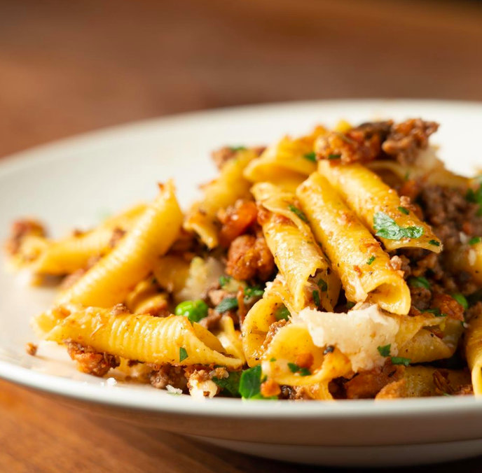 Start your weekend right with our Duck Garganelli Ragu, slow simmered tomato sauce, peas, mint &amp; shaved grana 🍝 😉 
Happy Friday! #weekend