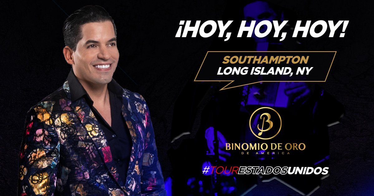 ¿Están preparados para una noche de éxitos inolvidables?🤩🎙

Hoy estaremos en Southampton - Long Island, NY🥳🕺

¡Ayyy hombeeeeee!