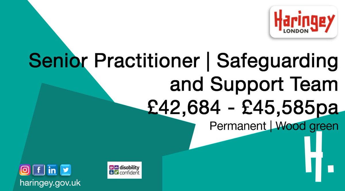 Apply now for this #seniorpractitioner in the #safeguarding and #support team at <a href="/haringeycouncil/">Haringey Council</a> click here: haringey.tal.net/vx/lang-en-GB/… #haringey #haringeycommunity #jobsinlondon #nhs #woodgreen