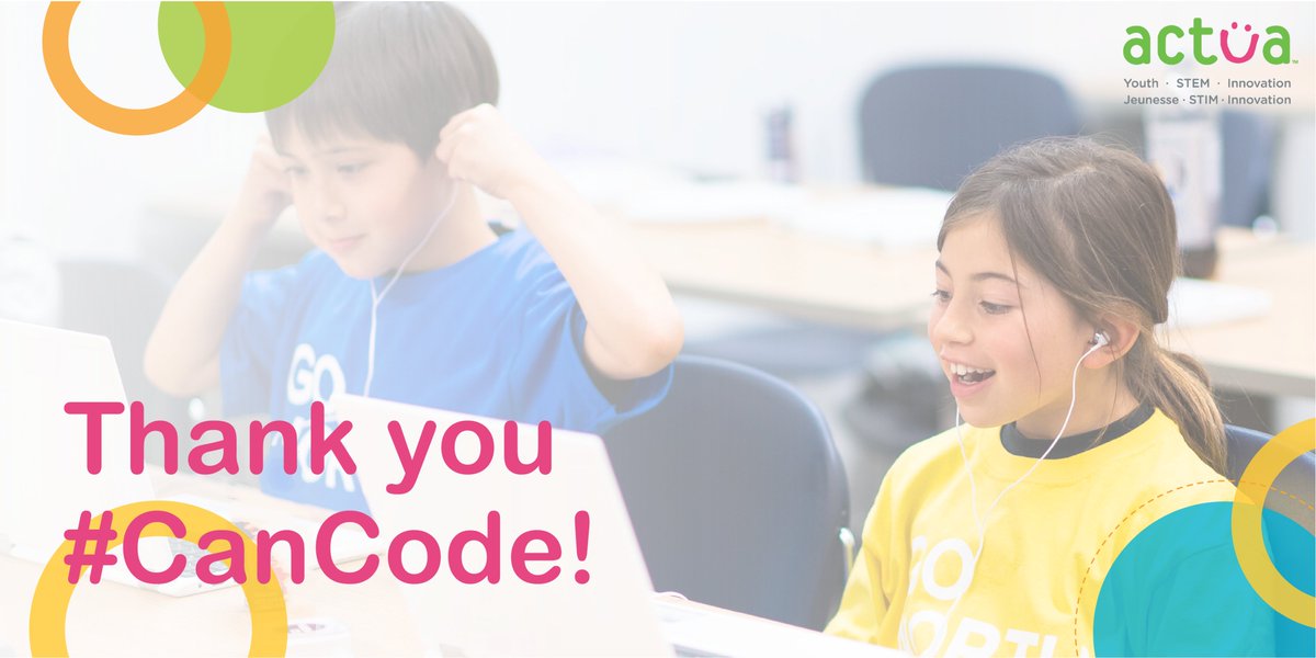 We are thrilled to be receiving support from @ISED_CA #CanCode funding through @ActuaCanada! This funding will go towards increased delivery of coding & digital skills programming in Waterloo Region #codingforthefuture #makingadifference #youthinstem
