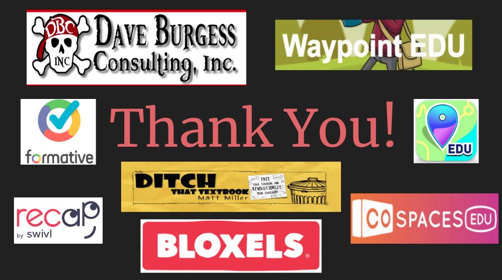 It was a great week of learning in #ScottNewcombClass!  A special thank you goes out to <a href="/dbc_inc/">Dave Burgess Consulting, Inc.</a> <a href="/jmattmiller/">Matt Miller 🗑️</a> <a href="/waypointedu/">Waypoint EDU</a> @CoSpaces_Edu @BloxelsEDU <a href="/goformative/">formative</a>