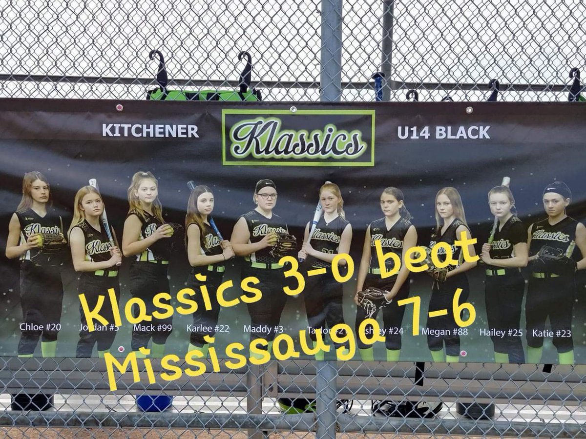 Way to go Klassics!!!! @OntarioPWSA <a href="/KMGSA/">KMGSA Softball</a> @GVLSA1 <a href="/UTMFastpitch/">UTM Fastpitch 🥎 🏳️‍🌈 🧡 🇨🇦</a>