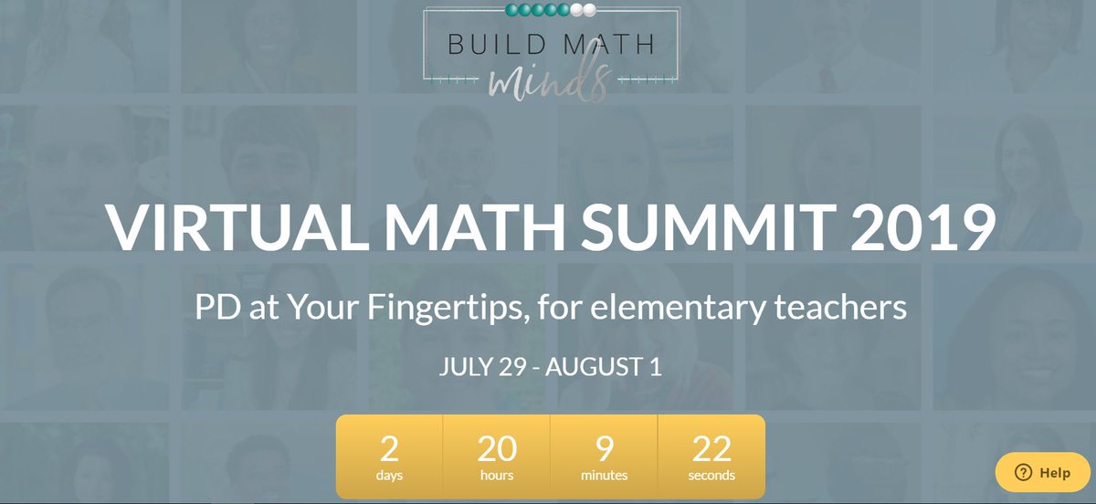 KeplerTrish's tweet photo. Just under 3 days until this incredible lineup goes live for FREE via @BuildMathMinds's virtual summit. Register here: https://t.co/0HJtbyuOhk. Can't wait to moderate from the beach on Wednesday! #buildmathminds19 #gcdsfaculty https://t.co/6KfxXVNZhQ