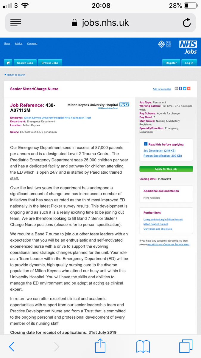 Kieran Dunne (@dunny8380) on Twitter photo Fantastic opportunity to be a #senior #leader in an amazing #ED <a href="/MKHospital/">Milton Keynes University Hospital NHS FT</a> ... contact myself or <a href="/RockliffeKatie/">Katie Rockliffe</a> if interested ... #rolemodelling #leader #mentor #coach #EDnursing #patientexperience #career #development Fantastic opportunity to be a #senior #leader in an amazing #ED <a href="/MKHospital/">Milton Keynes University Hospital NHS FT</a> ... contact myself or <a href="/RockliffeKatie/">Katie Rockliffe</a> if interested ... #rolemodelling #leader #mentor #coach #EDnursing #patientexperience #career #development