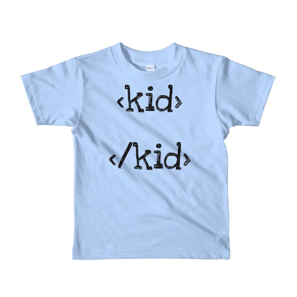 codingstyle1's tweet image. #HTML kid tag t-shirt. This is for younger kids ages 2-6. Available in white, grey, light blue, purple, red, and pink.

#kidsshirt #tshirt #webdeveloper #webdev #programmer #codingshirt #coder #kidsfashion 

tinyurl.com/y5r6tgrb