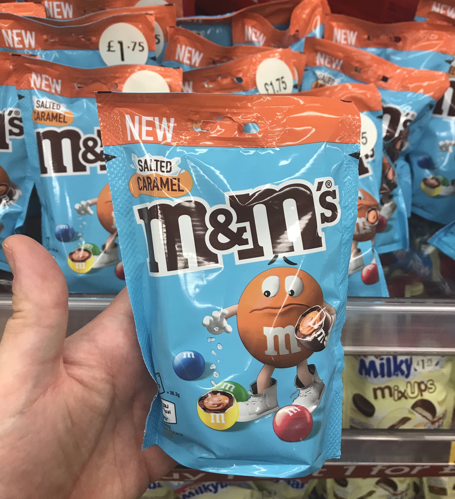 Well This Is New a X: Salted Caramel M&M's! At WHSmith
