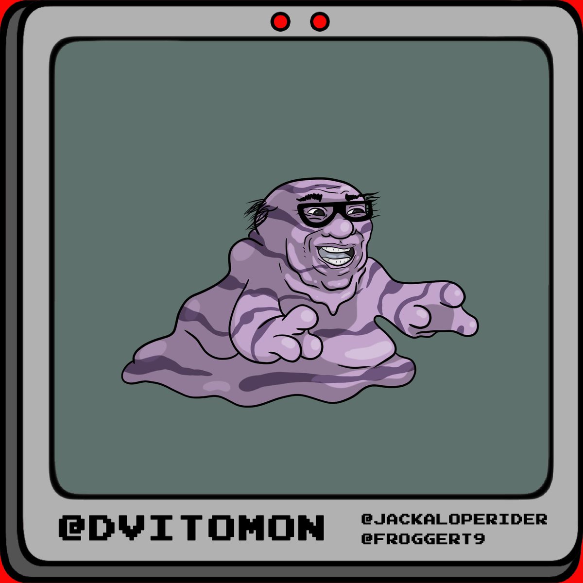 DeVitomon's tweet photo. Wherever GRIMER has passed, so many germs are left behind that no plants will ever grow again.
#DeVitomon
#Pokemon
#DannyDeVito https://t.co/FtRYluEgAX