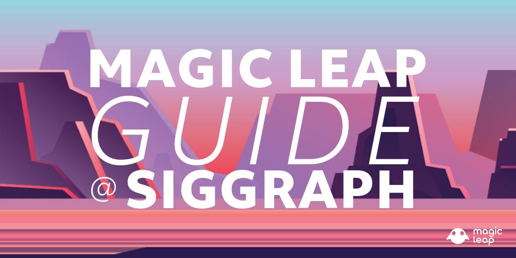 magicleapdevs's tweet photo. There's a lot of Magic Leap action happening at #SIGGRAPH2019 so we put together this handy guide for attendees #magicleap #SpatialComputing

▶️https://t.co/gIS129oXz2 https://t.co/zu0m8mIjub