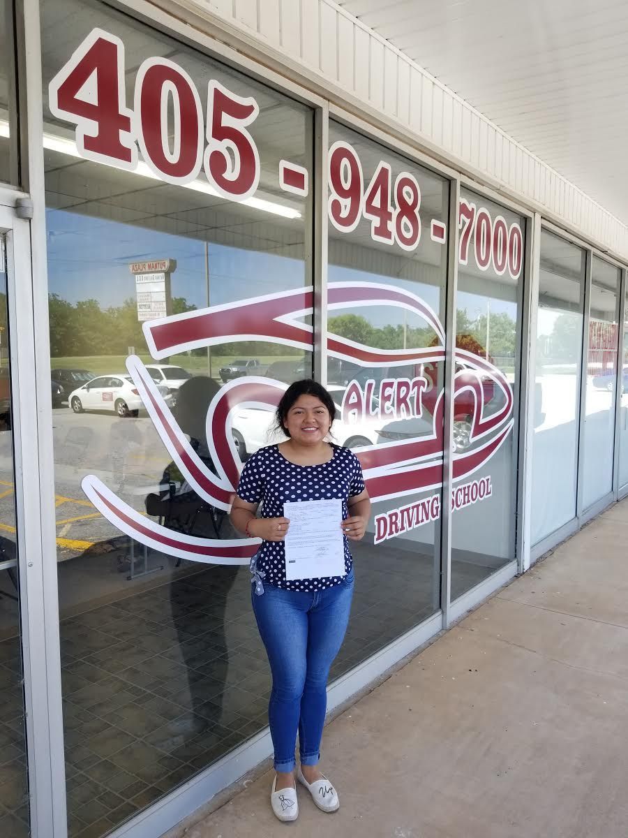 alertdrivingok's tweet image. Congratulations to Karyme who passed her driver's license test with Alert Driving School!

#alertdriving #driversed #newlylicensed
