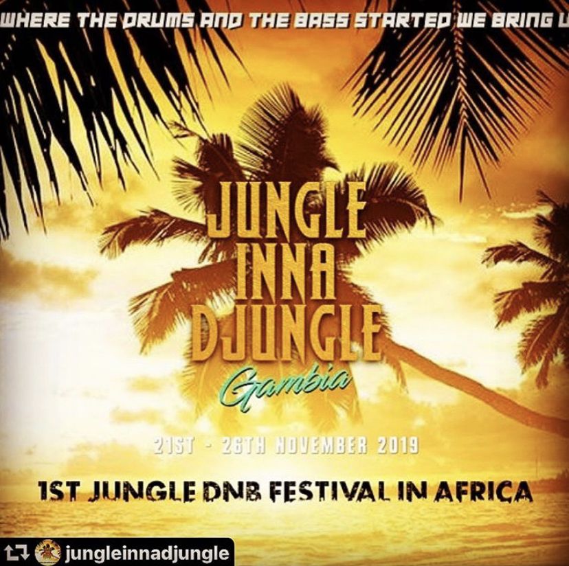 Navi4Real's tweet photo. JUNGLIST ARE U READY!!?
@JungleInna - The first ever Jungle DnB Ragga Reggae festival in Africa 🇬🇲 Jungle Inna DJungle - DONT MISS WHAT IS GOING TO BE THE  BEST WINTER SUN Festival of 2019 loads already confirmed + more to be TBA 
for more info:👉🏽
https://t.co/IhWOYxPAxm https://t.co/YgCWvSrisj