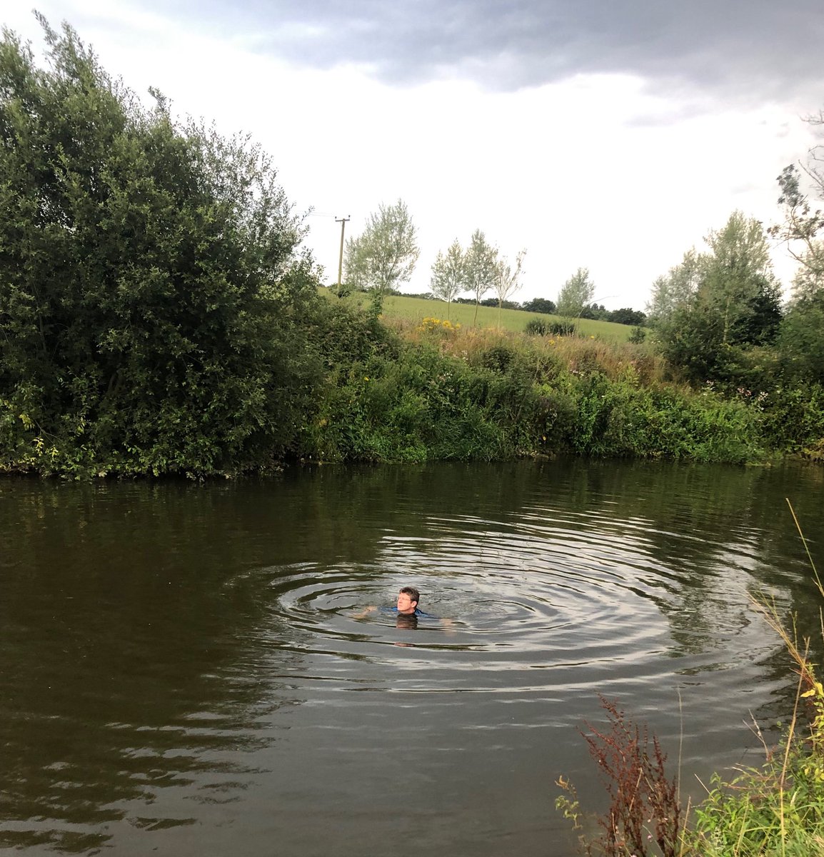 Friday nights without red boxes have their consolations... #Kent #RiverMedway #wildswimming