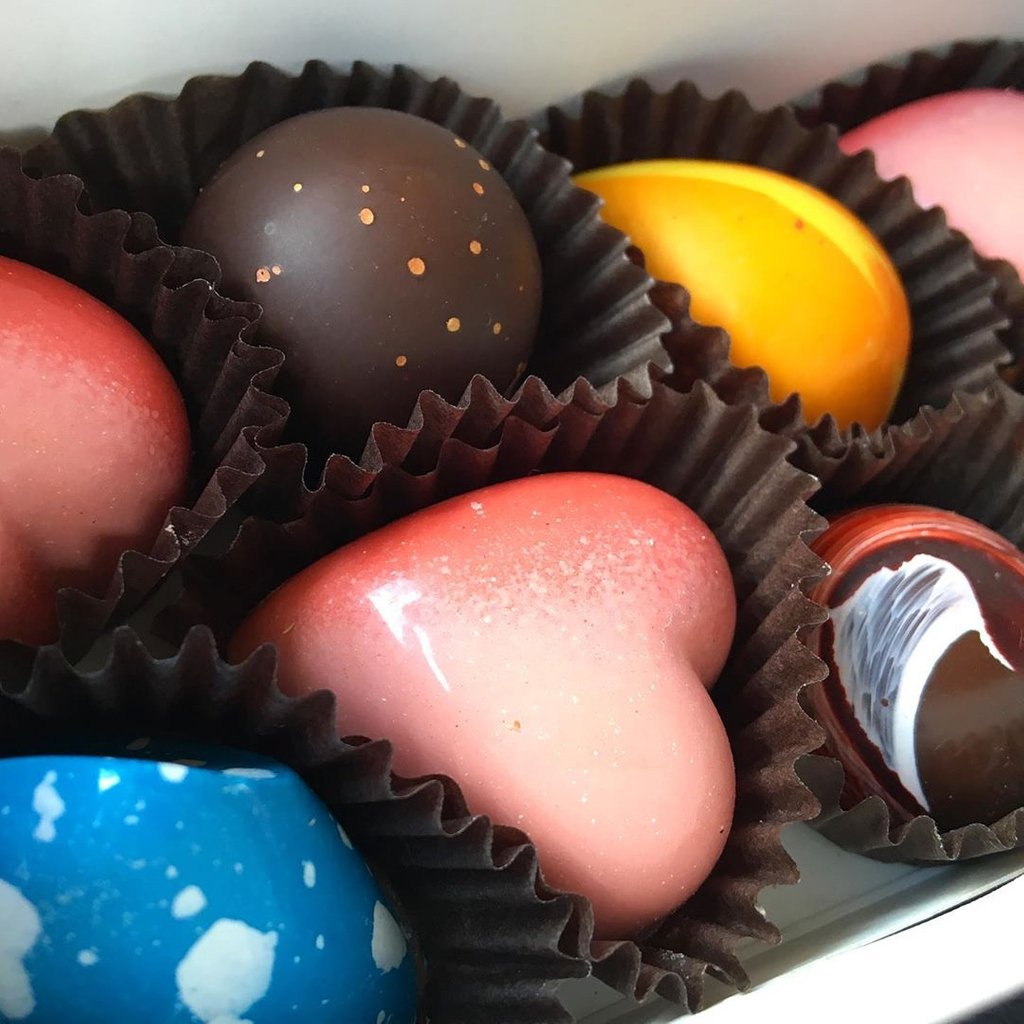 Mango Yuzu, Passionfruit Truffle, Raspberry, Blueberry Jasmine, White Chocolate Raspberry...this counts as a serving of fruit, right?