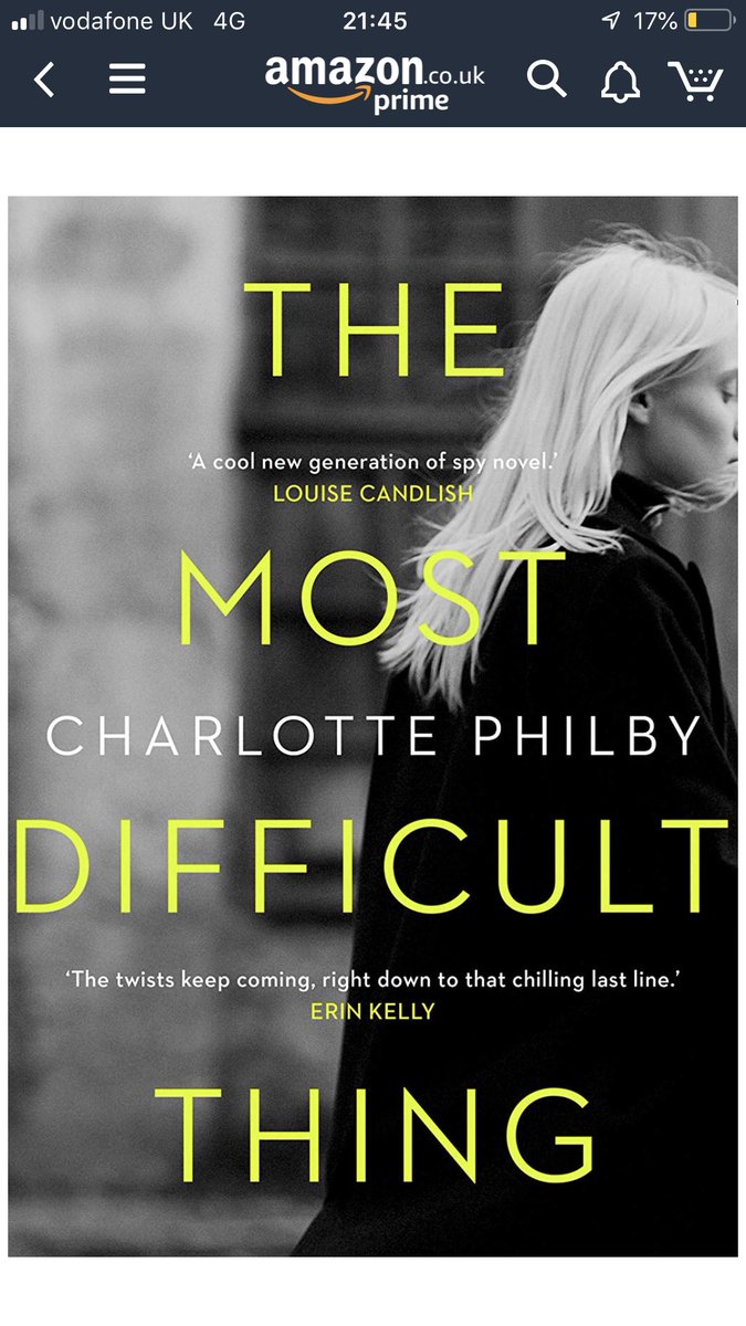 icod's tweet photo. If youโre after an intelligent thriller for your holidays - this is it from @philbycharlotte https://t.co/anwodx57C3