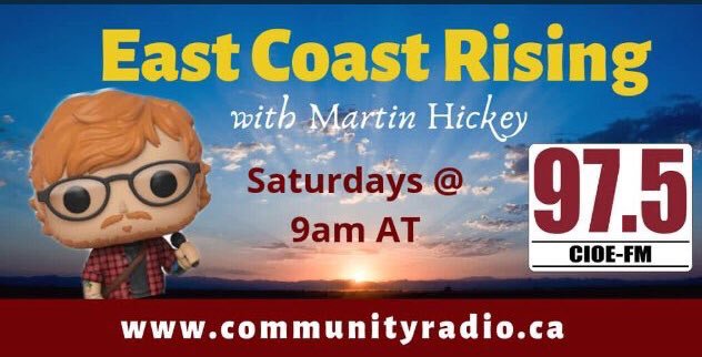 East Coast Saturday Morning with Martin Hickey (@eastcoastsat) on Twitter photo Saturday morning on <a href="/CIOE975/">97.5 Community Radio</a> Saturday morning on <a href="/CIOE975/">97.5 Community Radio</a>