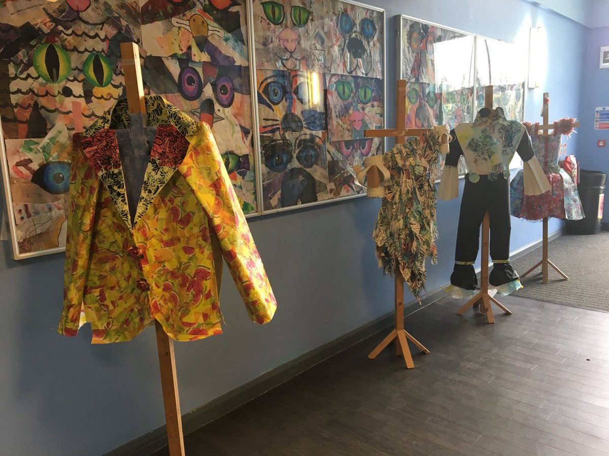 MHunnaball's tweet photo. ⁦@YorkISSP⁩ the Year 9 &amp; 10 art was impressive too - such #talent! The future of fashion is in safe hands! https://t.co/SPotZXgubn