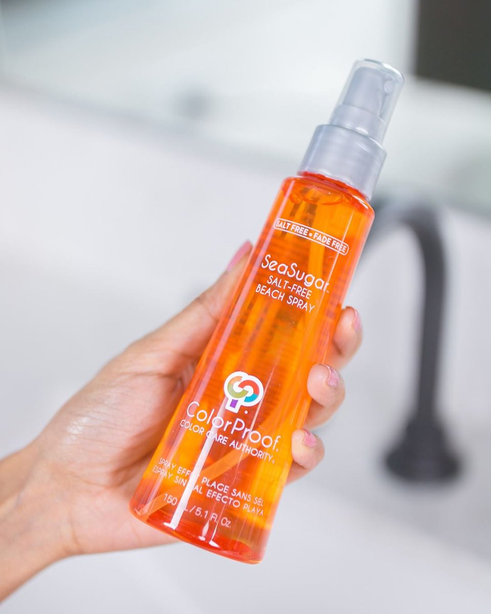 SalonServiceGrp's tweet image. All of the waves, none of the side effects! @colorproofhair SeaSugar Beach Spray is your perfect summer styler! ☀️😎
.
.
#colorproofhair #salonservicegroup #colorproof