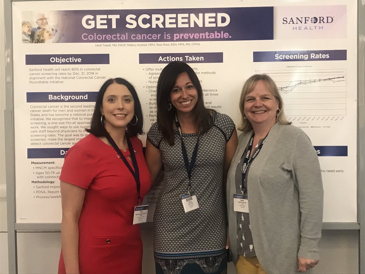 Happy to share the work we have done to promote colorectal cancer screening at  @SanfordHealth with the #AHASummit @ahahospitals