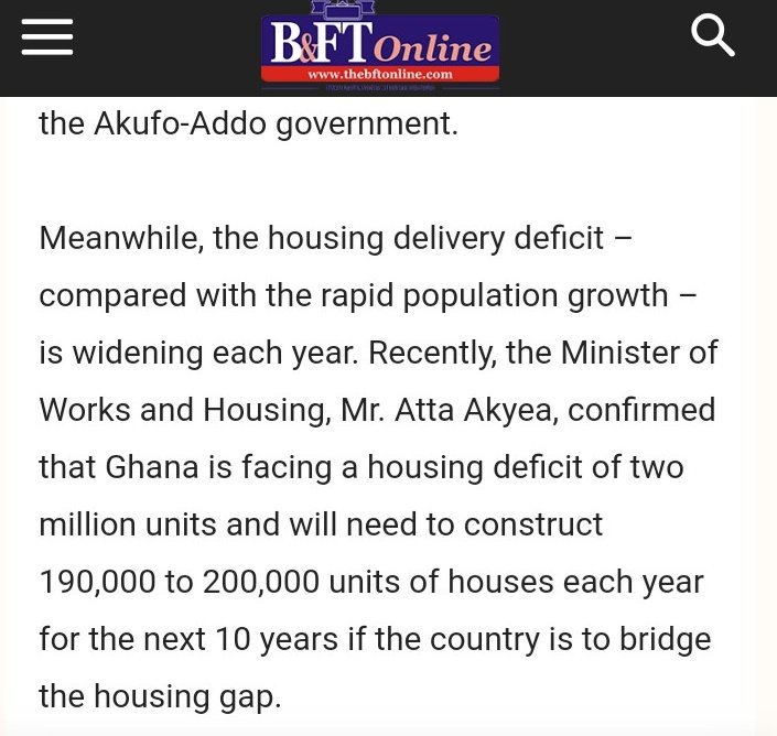 RealeoG's tweet photo. The quagmire of housing deficit in Ghana. https://t.co/XPKowwRgXD