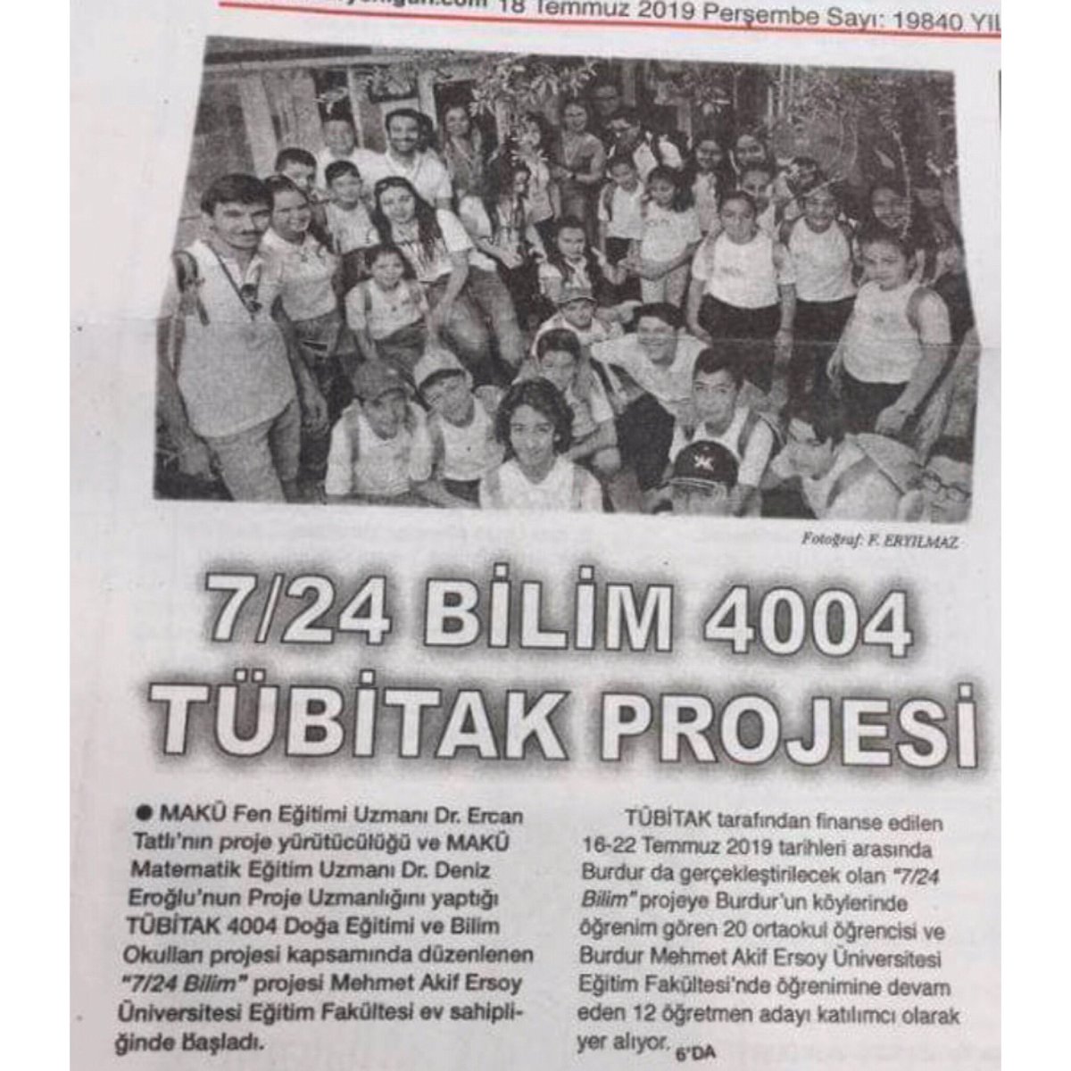 yedi24bilim's tweet photo. “7/24 Bilim” projemizi anlatan gazete haberleri... Bilim, sanat şarttır, hayattır.. #724bilim https://t.co/vYgy15s4jb