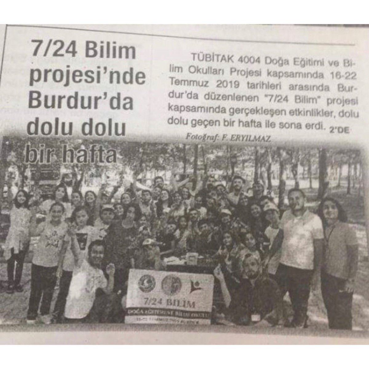 yedi24bilim's tweet photo. “7/24 Bilim” projemizi anlatan gazete haberleri... Bilim, sanat şarttır, hayattır.. #724bilim https://t.co/vYgy15s4jb