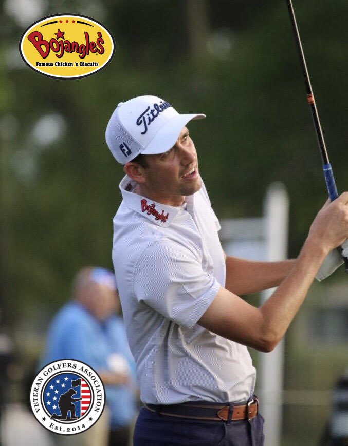 Please join <a href="/chessonhadley/">Chesson Hadley</a> and <a href="/VGAgolf/">VeteranGolfersAssoc</a> this Tuesday at <a href="/Bojangles1977/">Bojangles'</a> in #greensboro from 1:30-2:30pm as he fuels up on #chicken &amp; #biscuits to win the <a href="/WyndhamChamp/">Wyndham Championship</a> - Additionally, <a href="/Bojangles1977/">Bojangles'</a> is going to donate $100 for every #birdie and $500 for every #eagle Chesson makes!