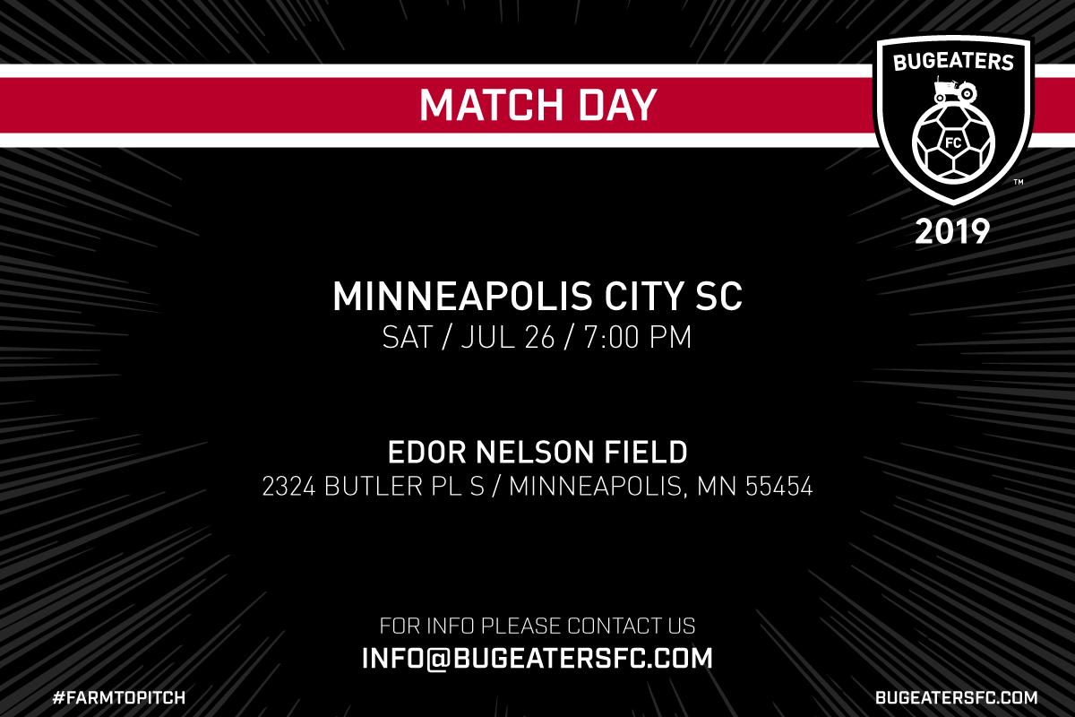 bugeatersfc's tweet image. MATCH DAY | Minneapolis City SC / 7:00 PM

We are in Minneapolis tonight taking on the NPSL's North Champions.

#BugeatersFC #FarmToPitch