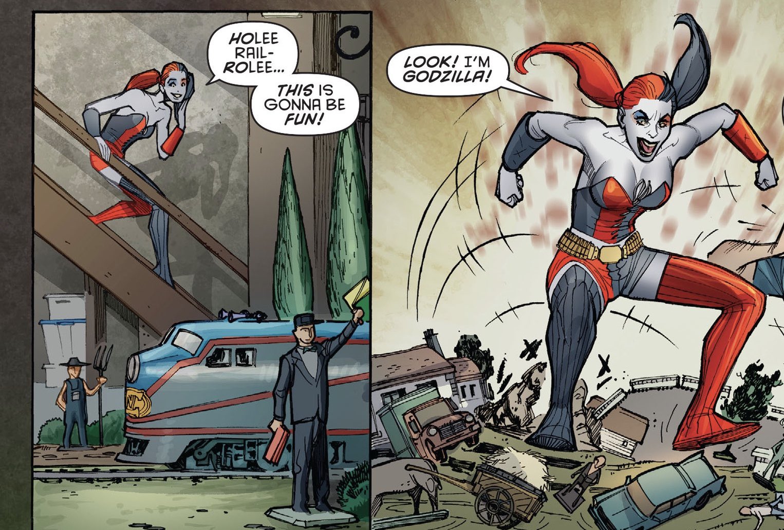 X 上的TinyTom：「Harley Quinn Size Kink confirmed 😋 #giantess #sizetwitter  t.cowJPH851ly7」  X