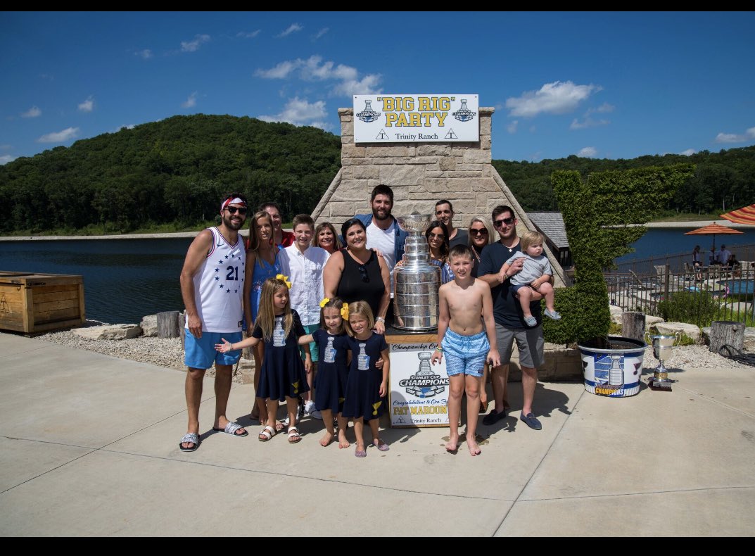 Cup day with the family! A day I’ll never forget! <a href="/FrancescaAnna/">Francesca M</a> @phillyphilstl2 <a href="/justin_maroon/">JMaroon</a> <a href="/jen_maroon/">Jennifer Maroon</a> <a href="/StanleyCup/">The Stanley Cup</a> #loveyouall