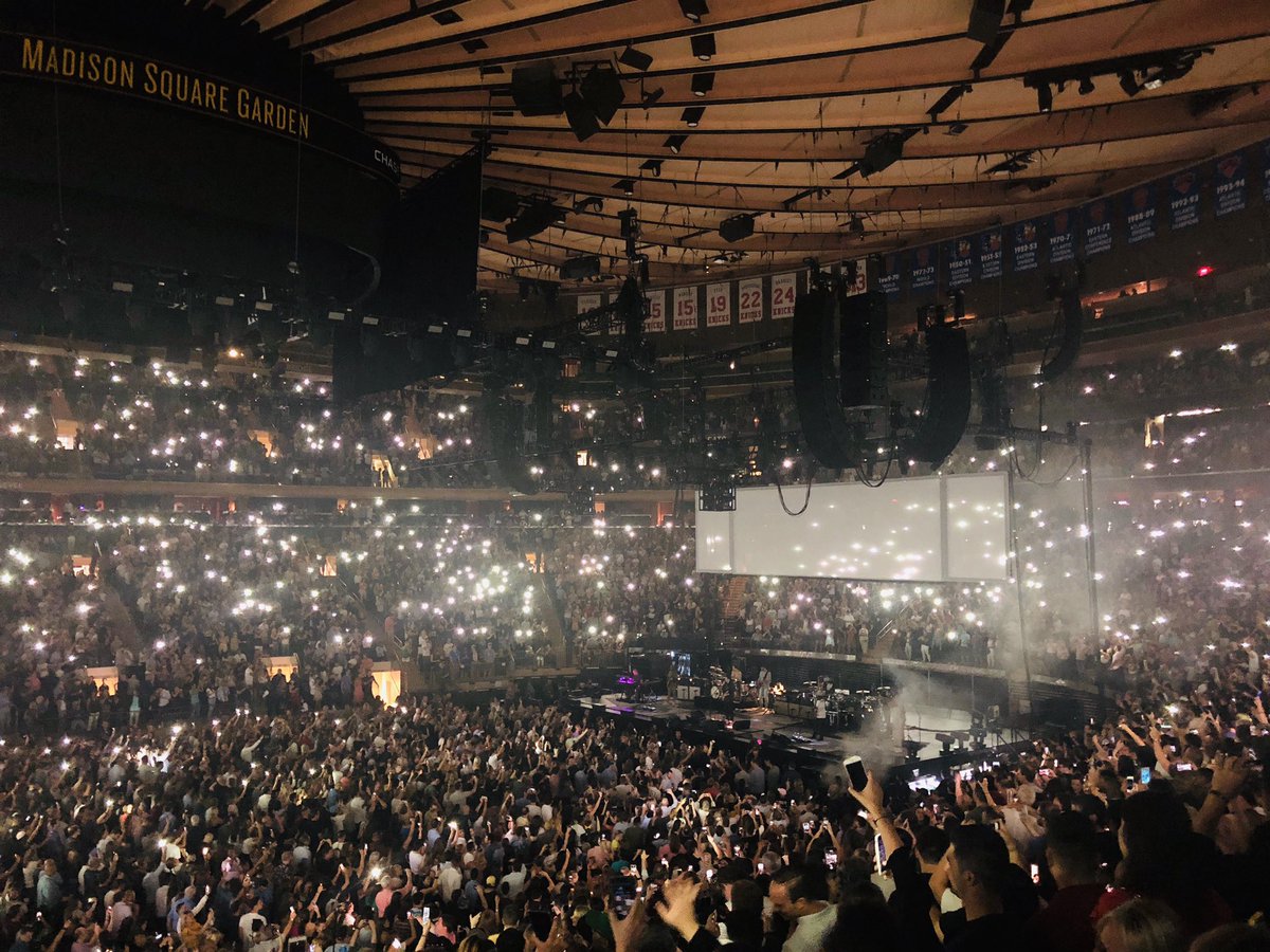 TheGarden's tweet photo. Twice as much is ALWAYS twice as good when @JohnMayerโs in town โจ Thank you for 2 memorable nights at The Garden! #JohnMayerMSG #SoldOut https://t.co/IEkdWA0ljm